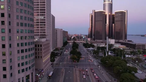 Detroit Timelapse Stock Footage 216763980