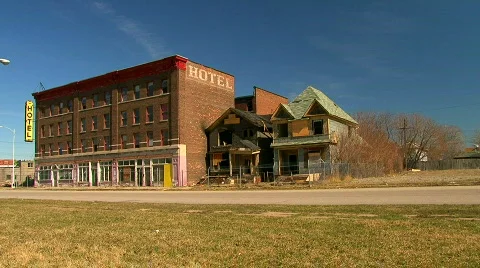 Detroit's urban blight 動画素材 662279