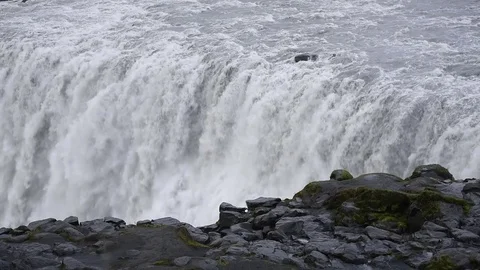 Dettifoss - most powerful waterfall Video stock 81778330