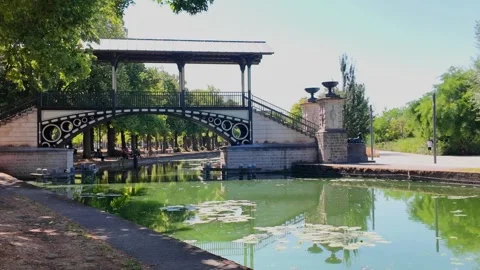 Deule River between Lille Citadel and old town France Stock-Footage 344433029