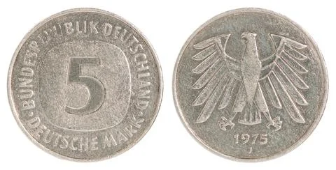 Deutsch Mark coin Foto stock