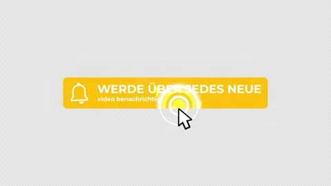 Deutsch Like Subscribe Bell All Animation on Transparent Background. Abo-Button Stock Footage 246693475