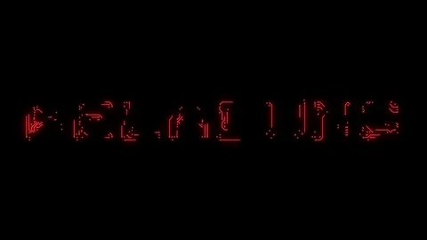 Deutsch text loading in the form of printed circuit board tracks Stock Footage 103824315