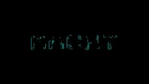 Deutsch text power in the form of printed circuit board tracks Stock Footage 103952294