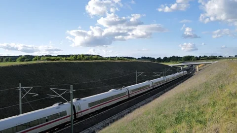 A Deutsche Bahn ICE train Stock Footage 309237326