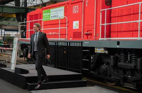 Deutsche Bahn presents structural change program in Lusatia, Cottbus, Germany -  Stock Photos