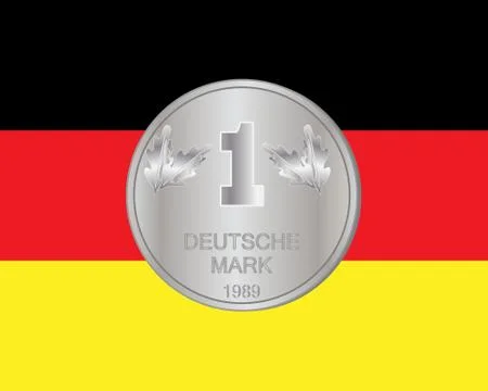 Deutsche coin Illustrazione stock