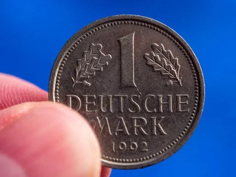 Deutsche Mark coin Stock Photos