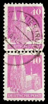 Deutsche Post 1949 Stock Photos