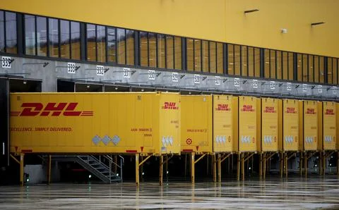 Deutsche Post DHL opens new mega parcel centre in Bochum, Germany - 18 Nov 2019 Stock Photos