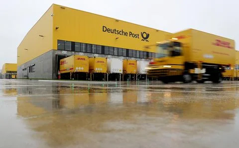 Deutsche Post DHL opens new mega parcel centre in Bochum, Germany - 18 Nov 2019 Stock Photos