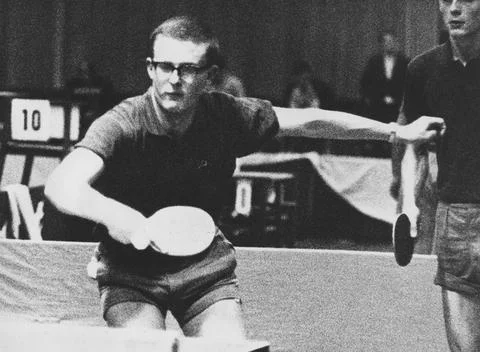 Deutsche Tischtennis-Meisterschaften 1960 Original-Bildunterschrift: Deut... Stock Photos