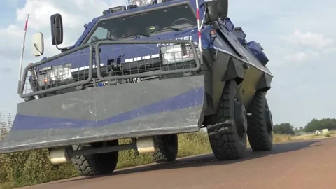 Deutscher Polizei Panzer TM-170 Stock Footage 149276347