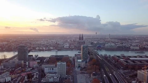 Deutz Cologne Germany Stock Footage 99309088