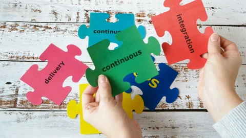 Dev and Ops symbol. DevOps Concept for software engineering culture and pract Stock Footage 132090638