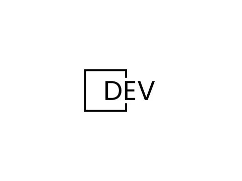 DEV letter initial logo design vector illustration Stock Illustration