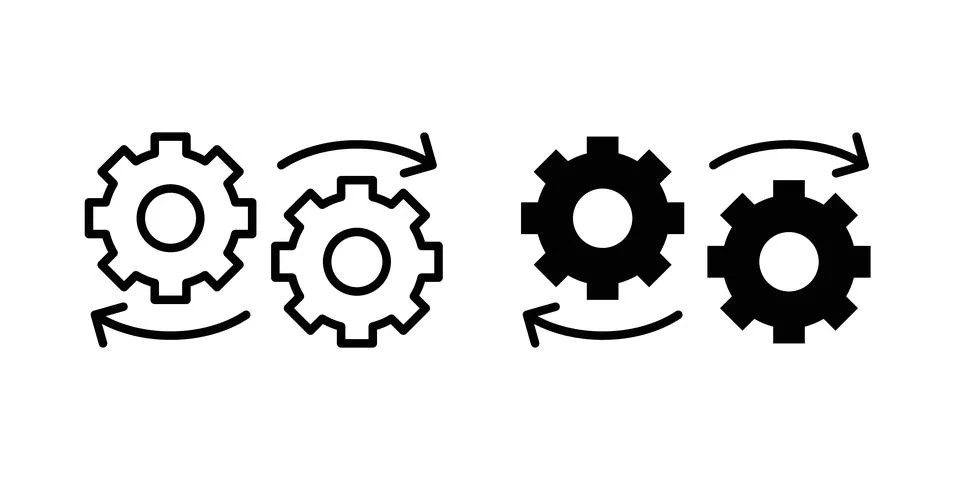 Dev ops icon graphic design. web icons vectors 스톡 일러스트