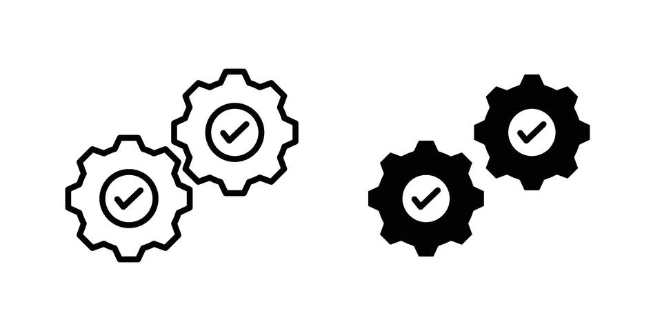 Dev ops icon illustration vector, icon set for apps Stock Illustration