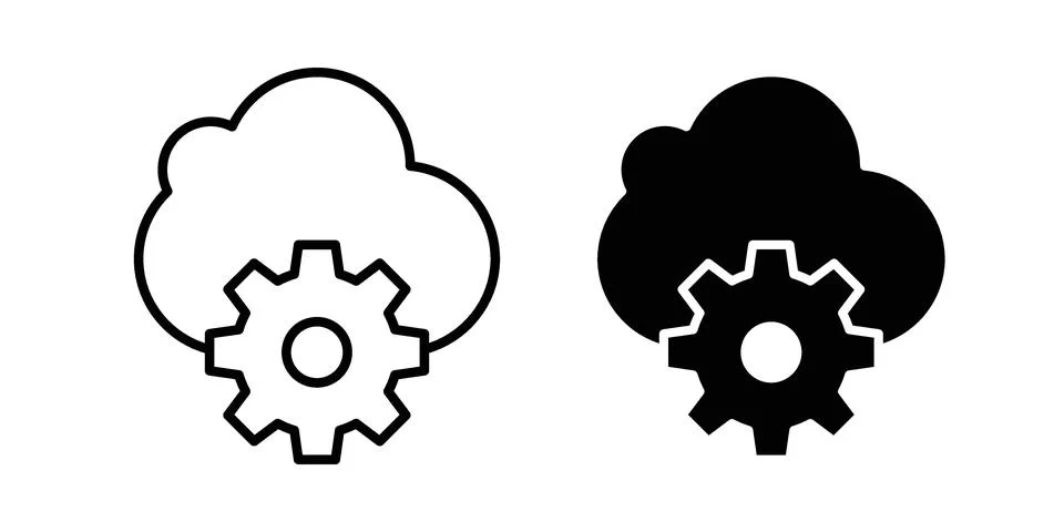 Dev ops icon vector, illustration icon set Stock Illustration