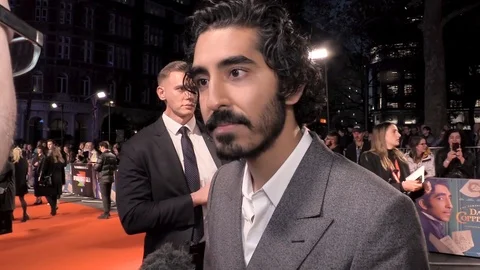 Dev Patel is interviewed for his movie at 63rd BFI London Film Festival - 2019 Video stock 119575438