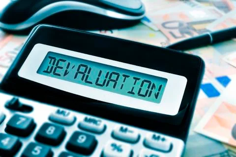 Devaluation Illustrazione stock