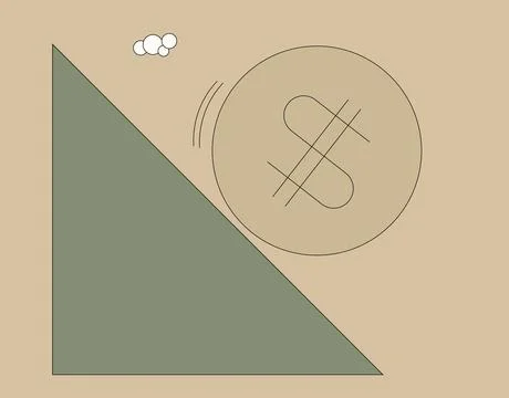 Devaluation of money Illustrazione stock