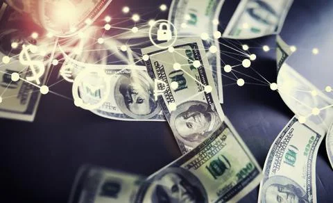 Devaluation of US dollar currencies. Devaluation refers to a decrease in a .. 스톡 사진