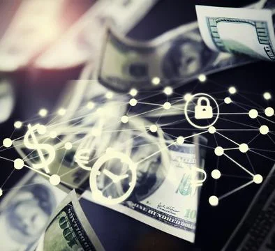 Devaluation of US dollar currencies. Devaluation refers to a decrease in a .. 写真素材