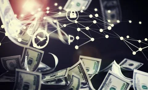 Devaluation of US dollar currencies. Devaluation refers to a decrease in a .. Stock Photos