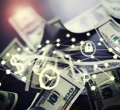 Devaluation of US dollar currencies. Devaluation refers to a decrease in a .. 写真素材