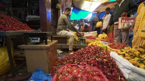 Devaraja Market Mysore, India. Stock Footage 93621686