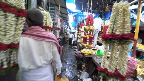 Devaraja Market Mysore, India. Stock Footage 93622650