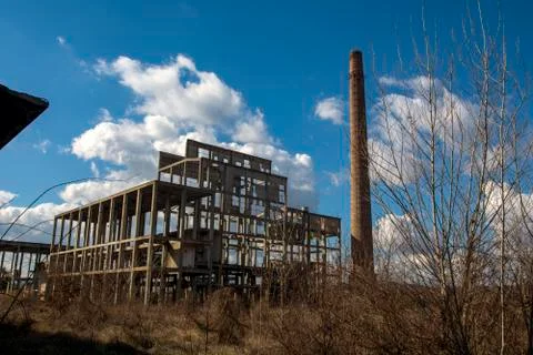 Devastated factory Stock Photos
