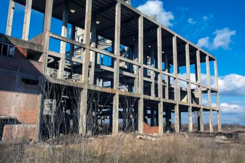 Devastated factory Stock Photos