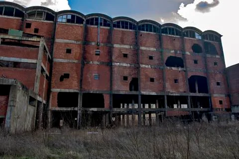 Devastated factory Stock Photos