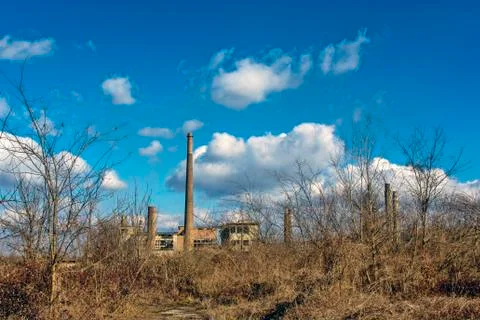 Devastated factory Stock Photos