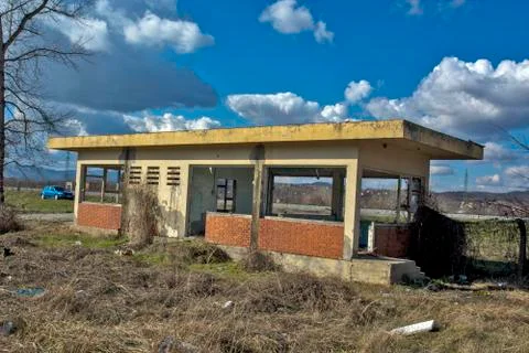 Devastated factory Stock Photos