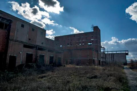 Devastated factory Stock Photos