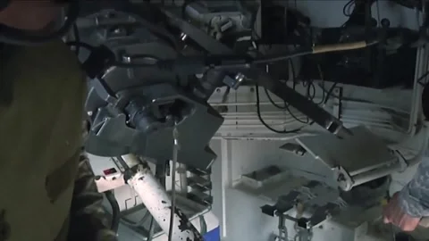 Devastating Artillery Weapon - Powerful M109 Paladin Howitzer  (39) Stock Footage 253334304