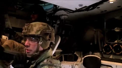 Devastating Artillery Weapon - Powerful M109 Paladin Howitzer  (49) Stock Footage 253334680