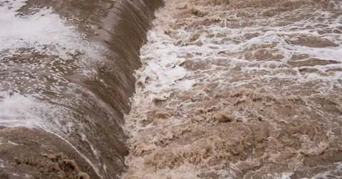 Devastating Flood Flows 4K Stock Footage 60576863