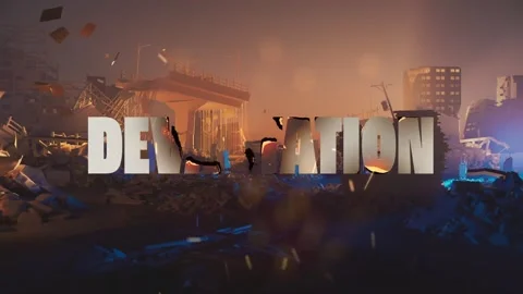 Devastation Logo Reveal After Effects stock