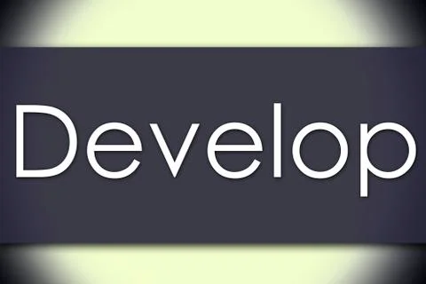 Develop - business concept with text イラスト素材