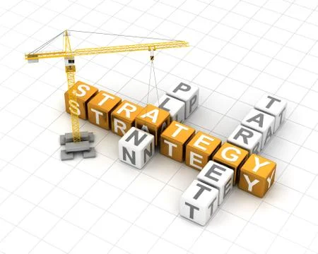 Develop business strategy 스톡 일러스트