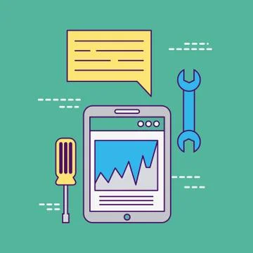 Develop computer codes Illustrazione stock