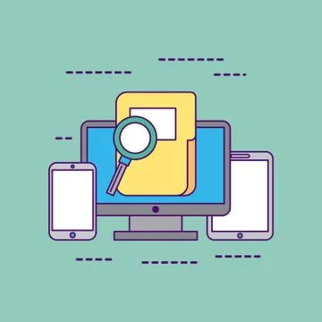 Develop computer codes Stock Illustration