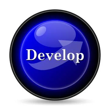 Develop icon. internet button on white background.. イラスト素材