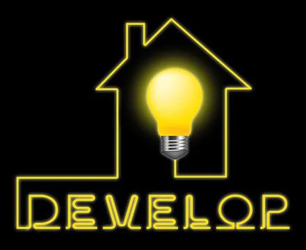 Develop Light Represent Success Evolution And Progress Illustrazione stock