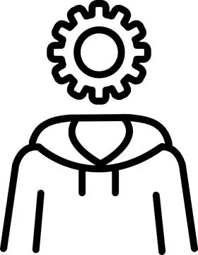 Develop Line Icon Design 스톡 일러스트