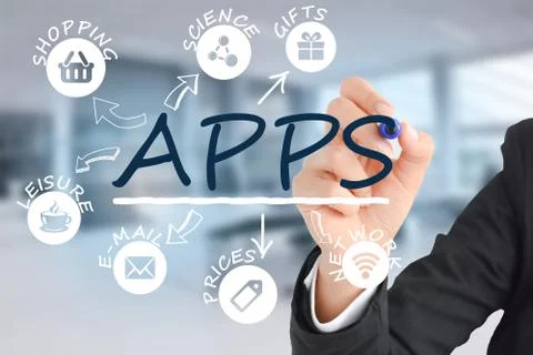 Develop smartphone apps Stock-Fotos